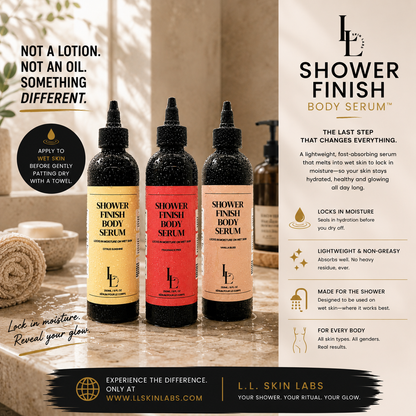 Shower Finish Body Serum Variety 3 Pack Bundle